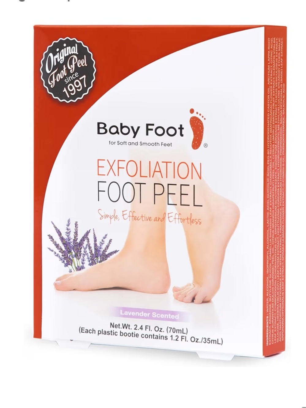 Baby Foot Exfoliation Foot Peel – Lavender Scented